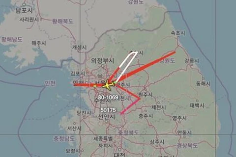 Máy bay U-2S của Mỹ bay giám sát trên Bán đảo Triều Tiên. (Nguồn: Yonhap)