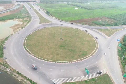 Khu vực đảo vòng xuyến tại nút giao đường dẫn vào cao tốc Hà Nội-Hải Phòng và quốc lộ 38 là một trong hai vị trí dự kiến đặt công trình biểu tượng tỉnh. (Nguồn: haiduong.gov.vn)