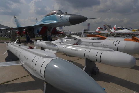 Máy bay chiến đấu MiG-35 tại triển lãm Hàng không vũ trụ quốc tế MAKS-2019. (Nguồn: Global Look Press)