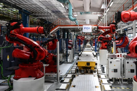 Nhà máy sản xuất ôtô của hãng Fiat tại Turin, Italy, ngày 11/7/2019. (Ảnh: AFP/TTXVN)