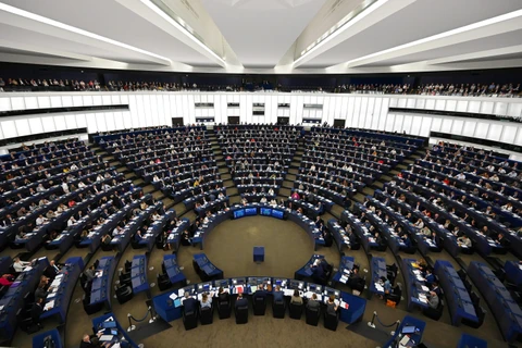 Toàn cảnh phiên họp Nghị viện châu Âu (EP) tại Strasbourg, miền đông nước Pháp, ngày 17/9/2019. (Ảnh: AFP/ TTXVN)