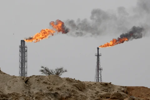 Một cơ sở khai thác dầu của Iran ở đảo Khark, ngoài khơi vùng Vịnh. (Ảnh: AFP/TTXVN)