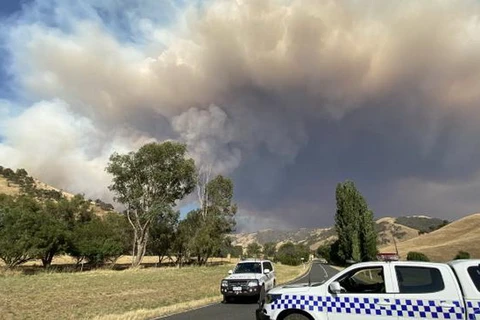 Khói từ đám cháy rừng ở Green Valley. (Nguồn: news.com.au