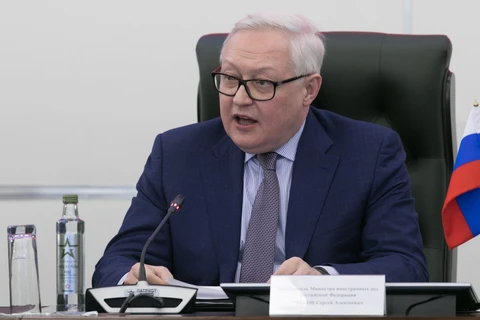 Thứ trưởng Ngoại giao Nga Sergey Ryabkov phát biểu trong cuộc họp báo ở ngoại ô Moskva ngày 23/1/2019. (Ảnh: THX/ TTXVN)