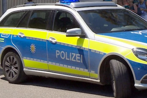 Xe của cảnh sát Đức làm nhiệm vụ. (Nguồn: Getty)