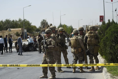 Binh sĩ Mỹ tại Kabul, Afghanistan. (Ảnh: AFP/TTXVN)