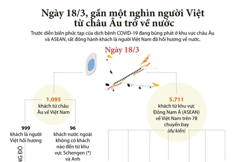[Infographics] Đón gần 1.000 người Việt từ châu Âu trở về nước