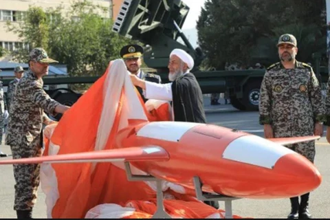 Máy bay không người lái có tên "Kian" của Iran. (Nguồn: AFP)