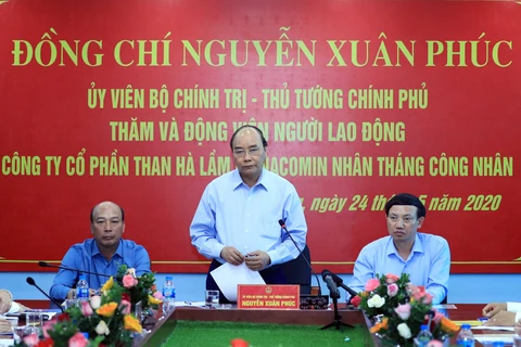 Thủ tướng Nguyễn Xuân Phúc phát biểu. (Ảnh: Thống Nhất/TTXVN)