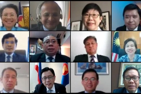 Cuộc họp Ủy ban Hợp tác ASEAN-Ấn Độ lần thứ 20 được tổ chức theo hình thức trực tuyến. (Nguồn: asean.org)