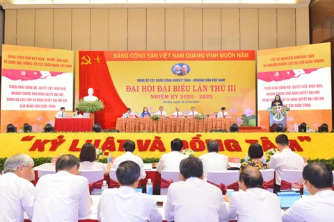 Phiên trù bị Đại hội Đại biểu lần thứ III, nhiệm kỳ 2020-2025 của Đảng bộ Tập đoàn Công nghiệp Than-Khoáng sản Việt Nam. (Nguồn: vinacomin.vn)