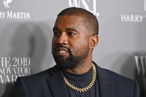 Trong ảnh: Siêu sao Kanye West tham dự một sự kiện ở New York, Mỹ, ngày 6/11/2019. Ảnh: AFP/TTXVN 