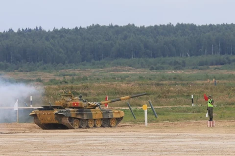 [Photo] Kíp xe tăng Việt Nam thi đấu tại Army Games 2020