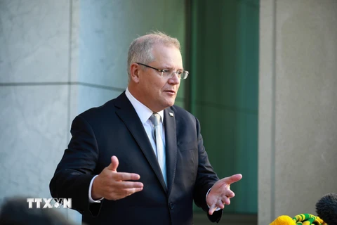 Thủ tướng Australia Scott Morrison. (Ảnh: THX/TTXVN)