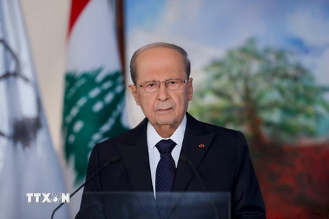 Tổng thống Liban Michel Aoun. (Ảnh: AFP/TTXVN)