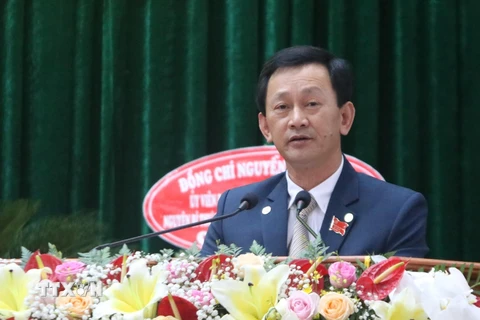 Ông Dương Văn Trang tái đắc cử Bí thư Tỉnh ủy Kon Tum nhiệm kỳ 2020-2025. (Ảnh: Cao Nguyên/TTXVN)
