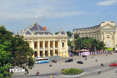 Quảng trường Cách mạng tháng Tám, Hà Nội. (Ảnh: Nhật Anh/TTXVN)