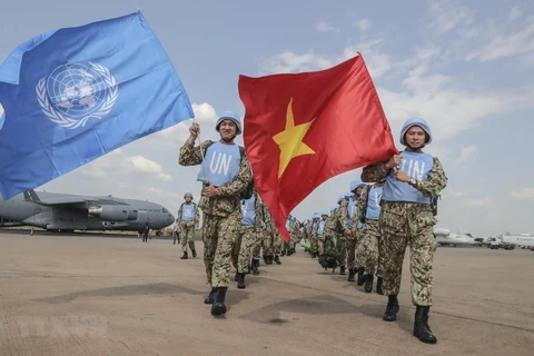 Việt Nam đã có hơn 5 năm tham gia hoạt động gìn giữ hòa bình Liên hợp quốc. (Nguồn: TTXVN)