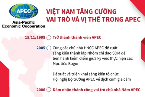[Infographics] Việt Nam tăng cường vai trò và vị thế trong APEC