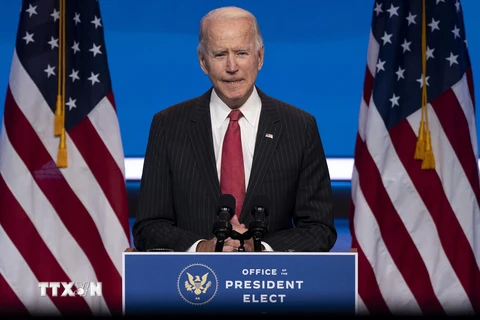 Ông Joe Biden phát biểu tại Wilmington, Delaware, Mỹ, ngày 19/11/2020. (Ảnh: AFP/TTXVN)