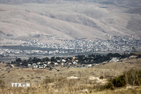 Quang cảnh khu định cư Do thái Mechola tại Thung lũng Jordan ở Bờ Tây, ngày 21/6/2020. (Ảnh: AFP/TTXVN)