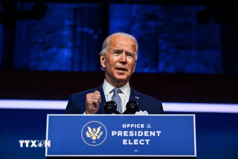 Tổng thống Mỹ đắc cử Joe Biden. (Ảnh: AFP/TTXVN)