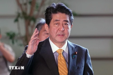 Ông Abe Shinzo, khi đương chức Thủ tướng Nhật Bản, tại thủ đô Tokyo ngày 18/9/2018. (Ảnh: AFP/ TTXVN)