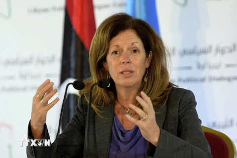 Bà Stephanie Williams, quyền đặc phái viên của Tổng Thư ký LHQ tại Libya. (Ảnh: AFP/TTXVN)