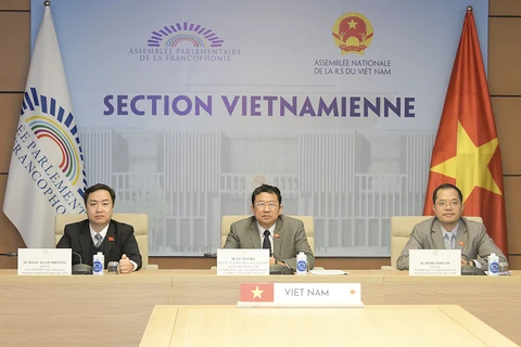 Phân ban Việt Nam tham dự Hội nghị. (Nguồn: quochoi.vn)