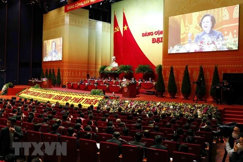 Phiên thảo luận các văn kiện Đại hội XIII của Đảng Cộng sản Việt Nam. (Nguồn: TTXVN)