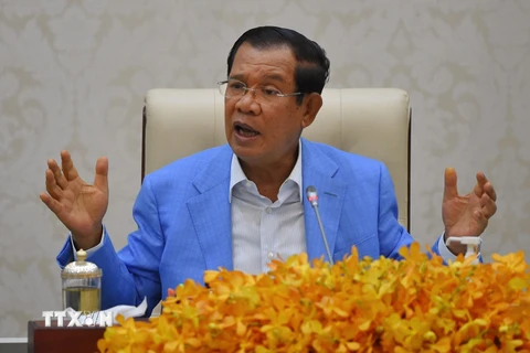 Thủ tướng Chính phủ Hoàng gia Campuchia Samdech Techo Hun Sen. (Ảnh: AFP/ TTXVN)