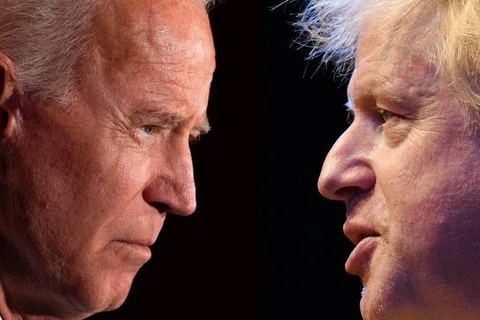 Tổng thống Mỹ Joe Biden (trái) và Thủ tướng Anh Boris Johnson. (Nguồn: Getty)