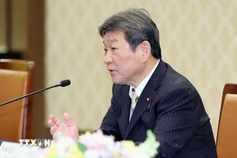 Ngoại trưởng Nhật Bản Toshimitsu Motegi. (Ảnh: Kyodo/TTXVN)