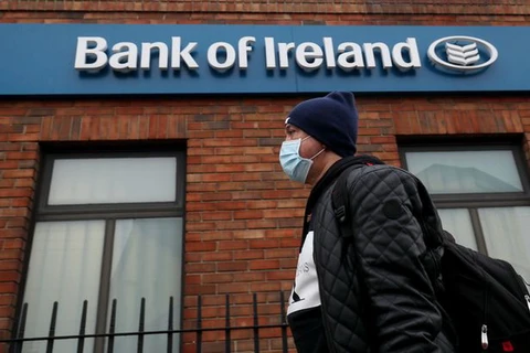 Bên ngoài trụ sở Bank of Ireland. (Nguồn: PA)