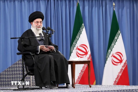 Đại giáo chủ Iran Ali Khamenei phát biểu tại một sự kiện ở Tehran ngày 7/2/2021. (Ảnh: AFP/TTXVN)