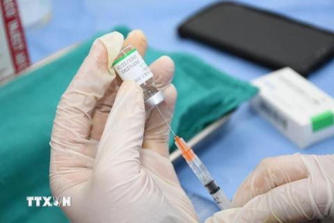 Vaccine ngừa COVID-19 do hãng dược phẩm Trung Quốc Sinopharm sản xuất. (Ảnh: THX/ TTXVN)