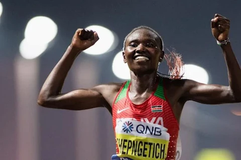 Vận động viên Ruth Chepngetich đã phá kỷ lục thế giới cự ly bán marathon Istanbul 2021. (Nguồn: olympicchannel.com)