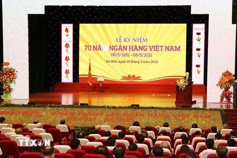 Toàn cảnh Tổng Bí thư Nguyễn Phú Trọng phát biểu tại Lễ kỷ niệm. (Ảnh: Trí Dũng/TTXVN)