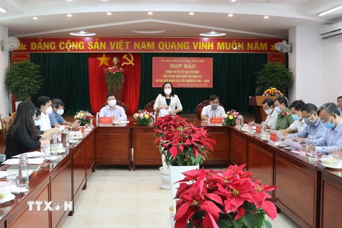 Quang cảnh buổi họp báo. (Ảnh: Phạm Cường/TTXVN)