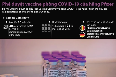 [Infographics] Phê duyệt vaccine ngừa COVID-19 của Pfizer/BioNTech