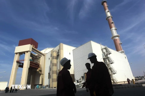 Nhà máy điện hạt nhân Bushehr nằm cách thủ đô Tehran của Iran 1.200km về phía nam. (Ảnh: AFP/TTXVN)