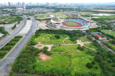 Khu liên hợp thể thao Mỹ Đinh nhìn từ trên cao (Ảnh: hào Nguyễn/Vietnam+)