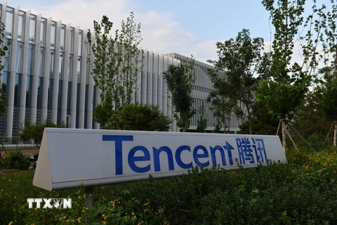 Trụ sở Công ty Tencent ở Bắc Kinh, Trung Quốc ngày 7/8/2020. (Ảnh: AFP/TTXVN)