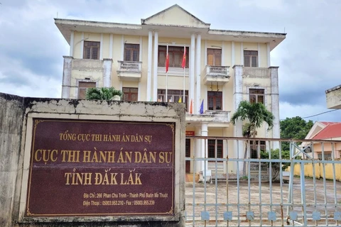 Trụ sở Cục thi hành án dân sự tỉnh Đắk Lắk. (Nguồn: tienphong.vn)
