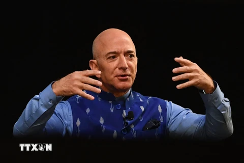 Tỷ phú Jeff Bezos. (Ảnh: AFP/TTXVN)