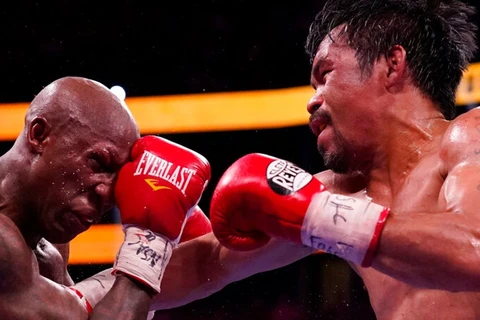 Võ sỹ Manny Pacquiao giảm phong độ trong màn tái xuất. (Nguồn: skysports.com)