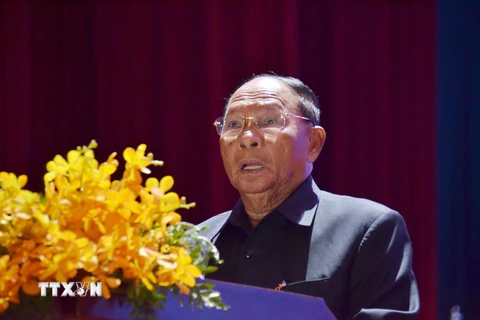 Chủ tịch Quốc hội Campuchia Samdech Akka Moha Ponhea Chakrei Heng Samrin. (Nguồn: AFP/TTXVN)