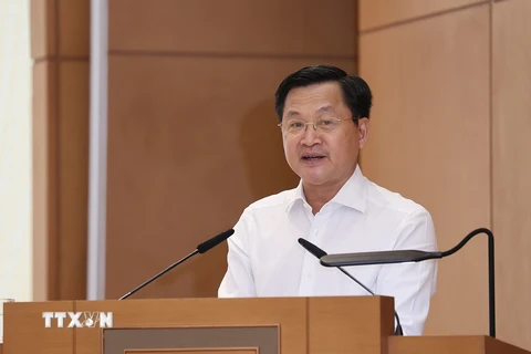 Phó Thủ tướng Lê Minh Khái làm Tổ trưởng Tổ công tác đặc biệt. (Ảnh: Dương Giang/TTXVN)