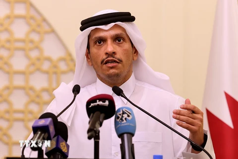 Ngoại trưởng Qatar Sheikh Mohammed bin Abdulrahman Al-Thani. (Ảnh: AFP/TTXVN)
