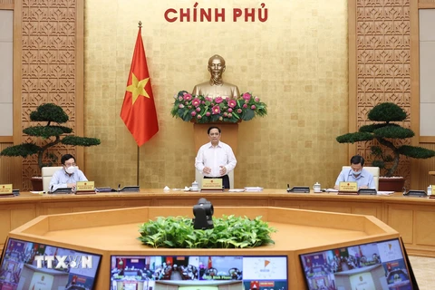 [Photo] Thủ tướng chủ trì Phiên họp Chính phủ thường kỳ tháng Chín